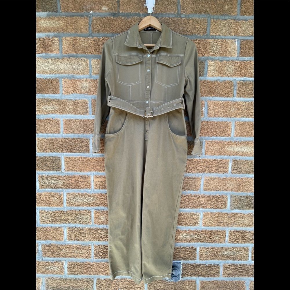 Lioness Jumpsuit “Williamsburg” Coveralls Belted Medium - Picture 2 of 13